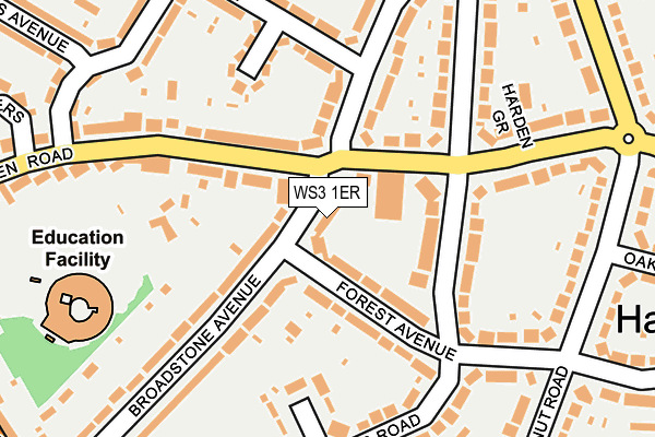 WS3 1ER map - OS OpenMap – Local (Ordnance Survey)