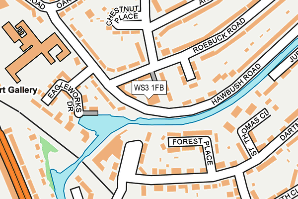 WS3 1FB map - OS OpenMap – Local (Ordnance Survey)