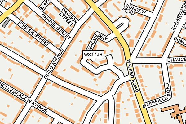 WS3 1JH map - OS OpenMap – Local (Ordnance Survey)