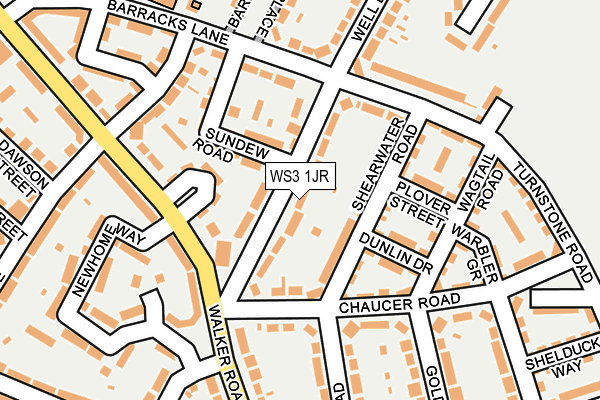 WS3 1JR map - OS OpenMap – Local (Ordnance Survey)