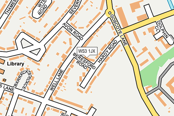 WS3 1JX map - OS OpenMap – Local (Ordnance Survey)