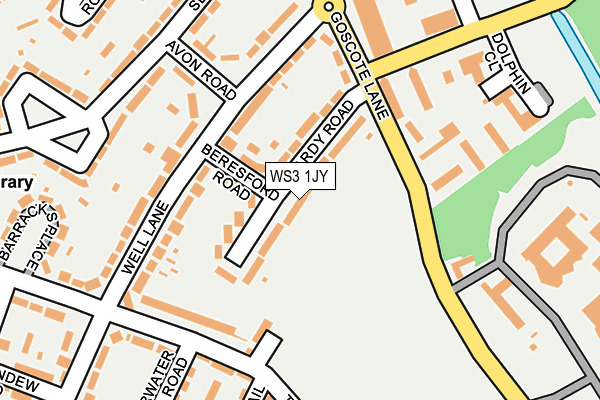 WS3 1JY map - OS OpenMap – Local (Ordnance Survey)