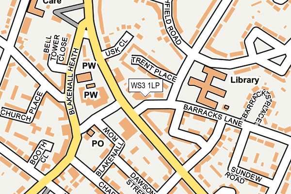 WS3 1LP map - OS OpenMap – Local (Ordnance Survey)