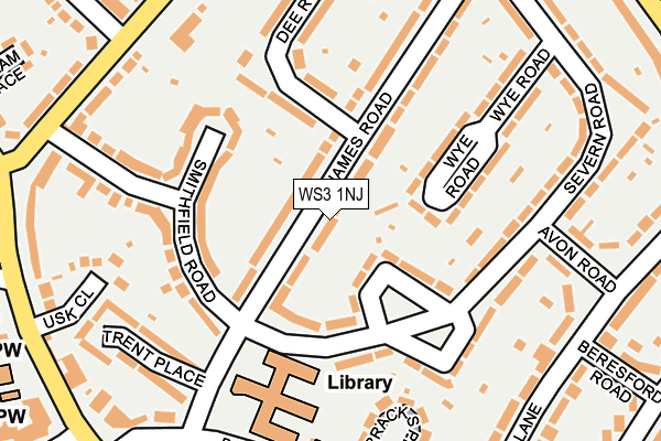 WS3 1NJ map - OS OpenMap – Local (Ordnance Survey)