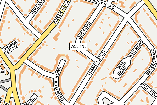 WS3 1NL map - OS OpenMap – Local (Ordnance Survey)