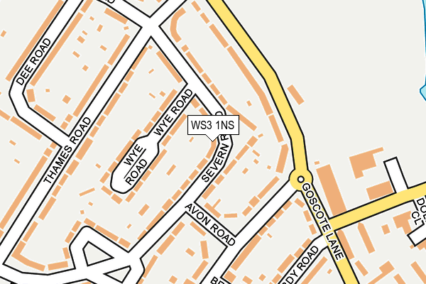 WS3 1NS map - OS OpenMap – Local (Ordnance Survey)