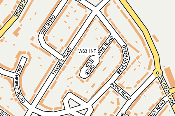 WS3 1NT map - OS OpenMap – Local (Ordnance Survey)