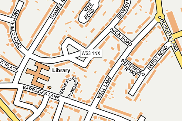 WS3 1NX map - OS OpenMap – Local (Ordnance Survey)