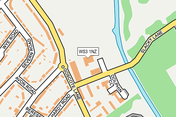 WS3 1NZ map - OS OpenMap – Local (Ordnance Survey)