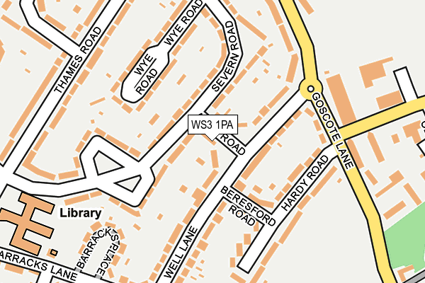 WS3 1PA map - OS OpenMap – Local (Ordnance Survey)