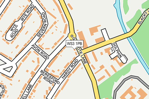 WS3 1PB map - OS OpenMap – Local (Ordnance Survey)
