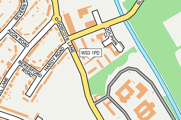 WS3 1PD map - OS OpenMap – Local (Ordnance Survey)