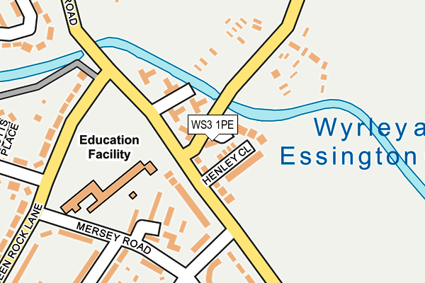 WS3 1PE map - OS OpenMap – Local (Ordnance Survey)