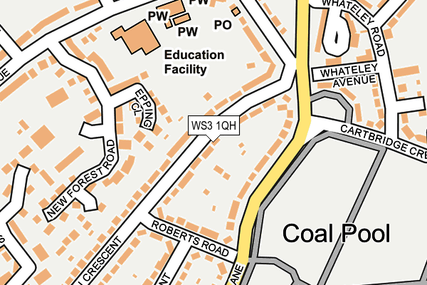 WS3 1QH map - OS OpenMap – Local (Ordnance Survey)