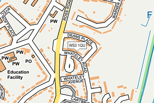 WS3 1QU map - OS OpenMap – Local (Ordnance Survey)