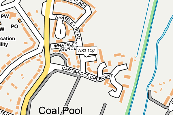 WS3 1QZ map - OS OpenMap – Local (Ordnance Survey)