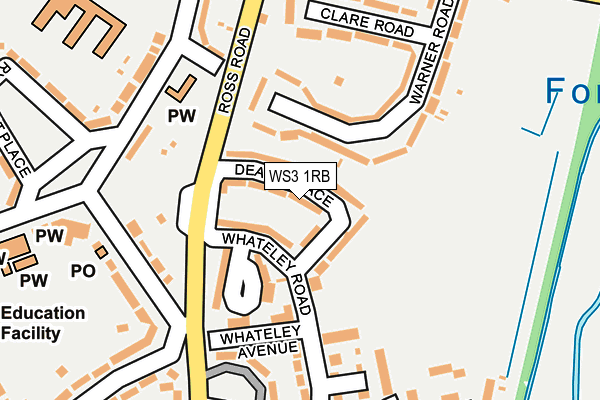 WS3 1RB map - OS OpenMap – Local (Ordnance Survey)