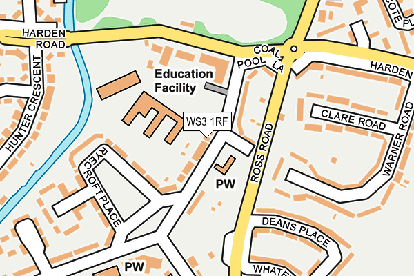 WS3 1RF map - OS OpenMap – Local (Ordnance Survey)