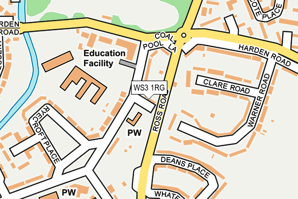WS3 1RG map - OS OpenMap – Local (Ordnance Survey)