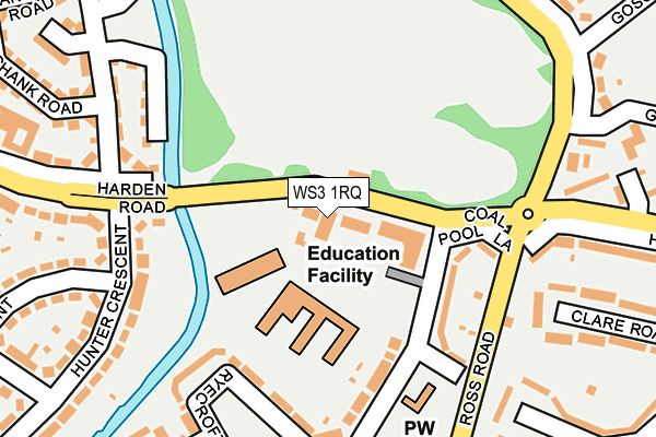 WS3 1RQ map - OS OpenMap – Local (Ordnance Survey)