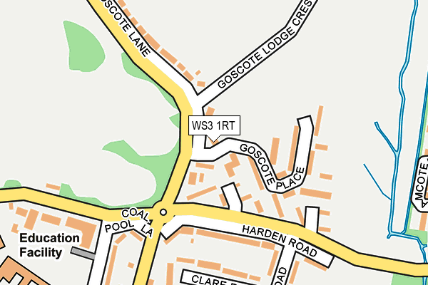WS3 1RT map - OS OpenMap – Local (Ordnance Survey)