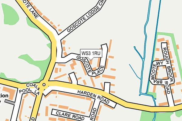 WS3 1RU map - OS OpenMap – Local (Ordnance Survey)