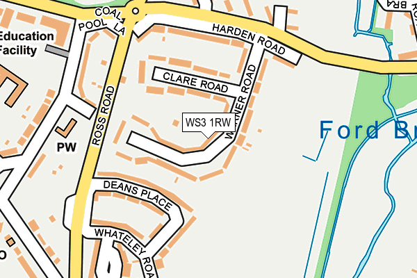 WS3 1RW map - OS OpenMap – Local (Ordnance Survey)