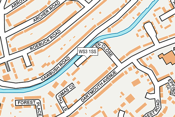 WS3 1SS map - OS OpenMap – Local (Ordnance Survey)