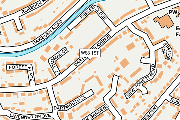 WS3 1ST map - OS OpenMap – Local (Ordnance Survey)