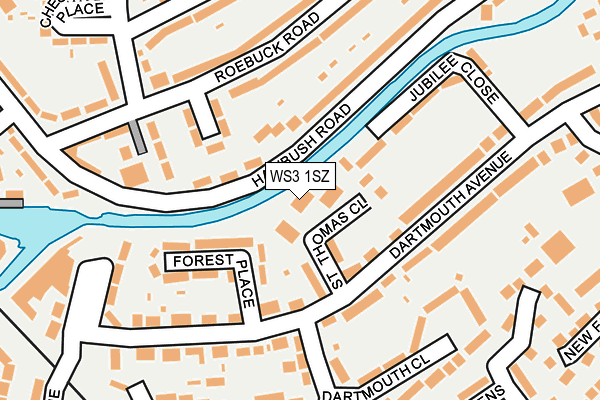 WS3 1SZ map - OS OpenMap – Local (Ordnance Survey)