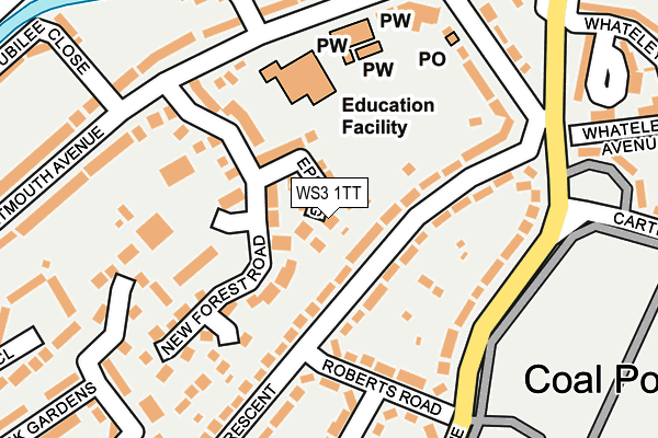 WS3 1TT map - OS OpenMap – Local (Ordnance Survey)