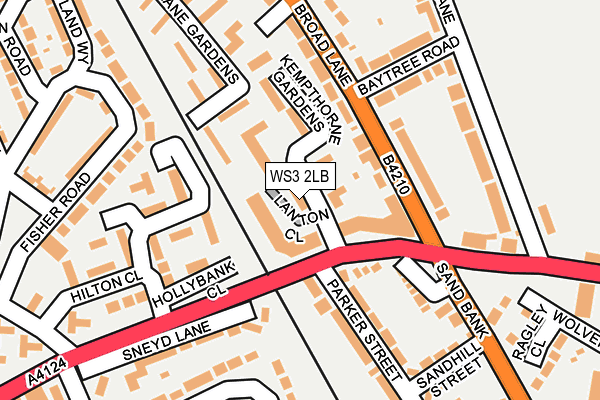 WS3 2LB map - OS OpenMap – Local (Ordnance Survey)