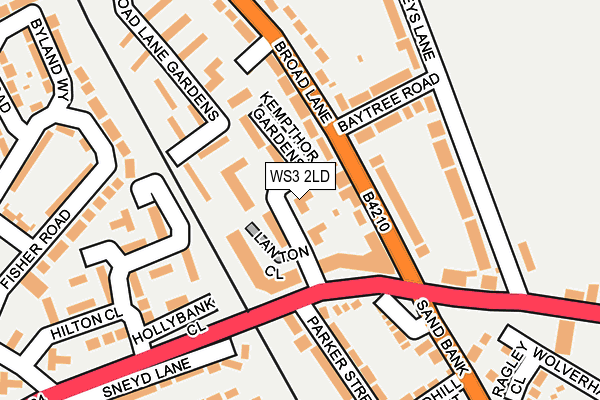 WS3 2LD map - OS OpenMap – Local (Ordnance Survey)