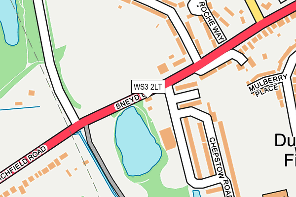 WS3 2LT map - OS OpenMap – Local (Ordnance Survey)
