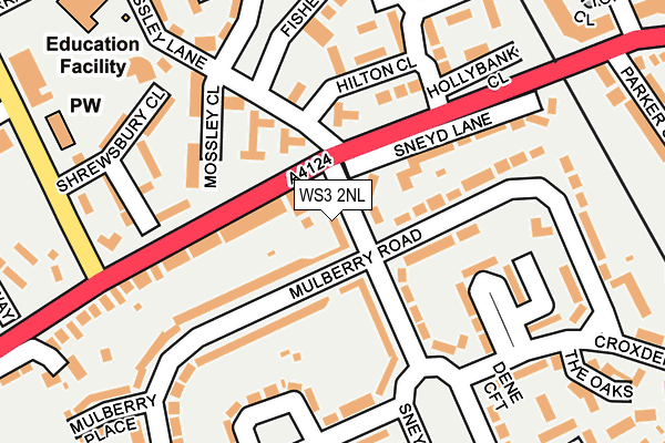 WS3 2NL map - OS OpenMap – Local (Ordnance Survey)