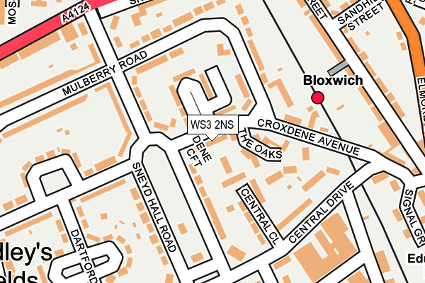 WS3 2NS map - OS OpenMap – Local (Ordnance Survey)