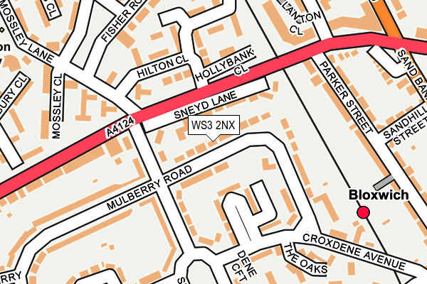 WS3 2NX map - OS OpenMap – Local (Ordnance Survey)