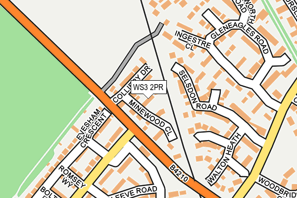 WS3 2PR map - OS OpenMap – Local (Ordnance Survey)
