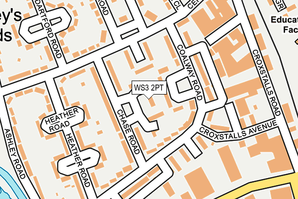 WS3 2PT map - OS OpenMap – Local (Ordnance Survey)