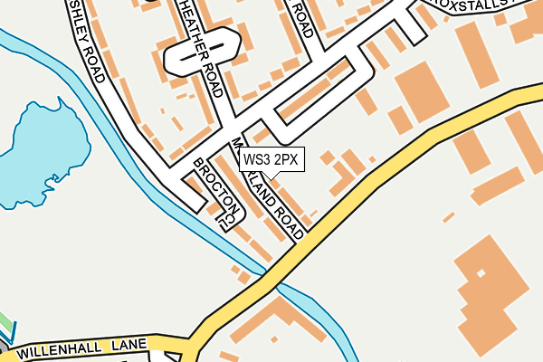 WS3 2PX map - OS OpenMap – Local (Ordnance Survey)