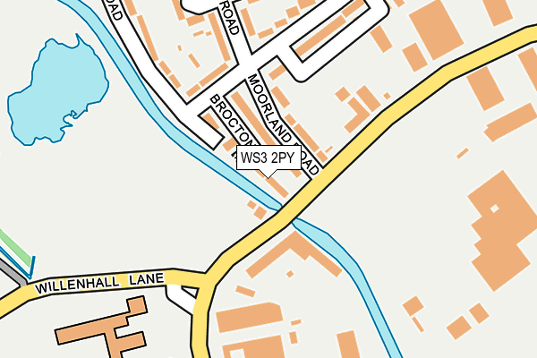 WS3 2PY map - OS OpenMap – Local (Ordnance Survey)