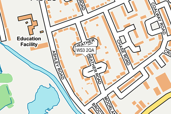 WS3 2QA map - OS OpenMap – Local (Ordnance Survey)