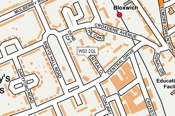 WS3 2QL map - OS OpenMap – Local (Ordnance Survey)