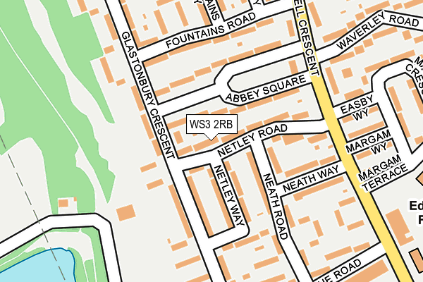 WS3 2RB map - OS OpenMap – Local (Ordnance Survey)