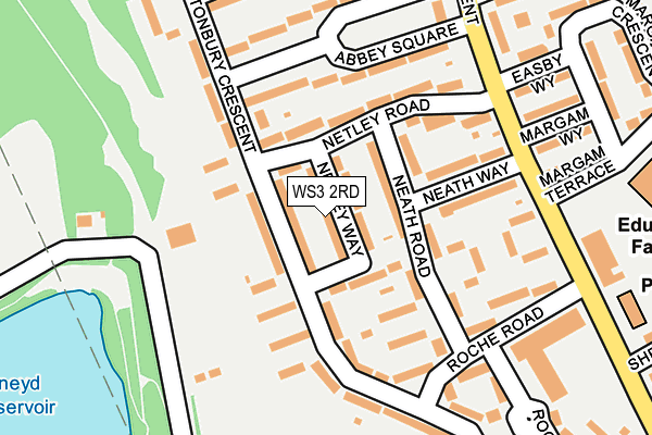 WS3 2RD map - OS OpenMap – Local (Ordnance Survey)