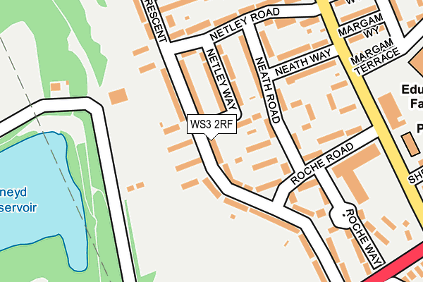 WS3 2RF map - OS OpenMap – Local (Ordnance Survey)