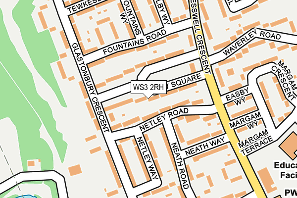 WS3 2RH map - OS OpenMap – Local (Ordnance Survey)