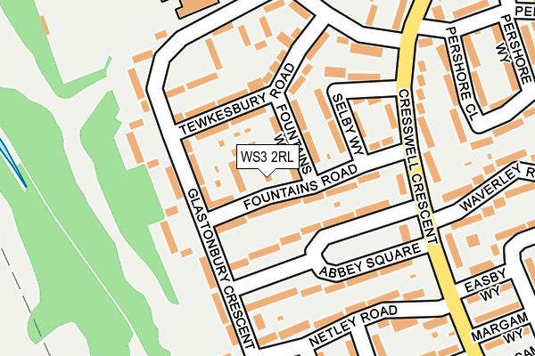 WS3 2RL map - OS OpenMap – Local (Ordnance Survey)