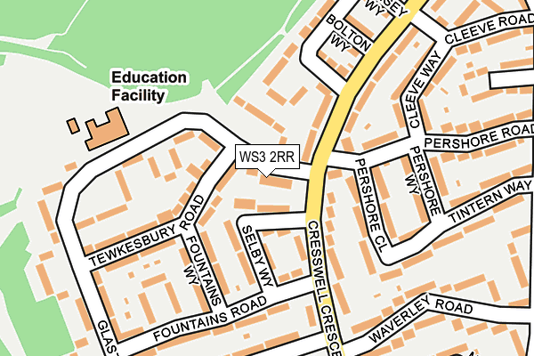 WS3 2RR map - OS OpenMap – Local (Ordnance Survey)