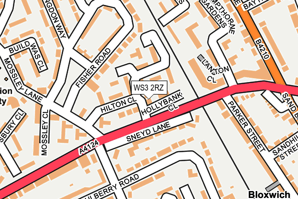 WS3 2RZ map - OS OpenMap – Local (Ordnance Survey)